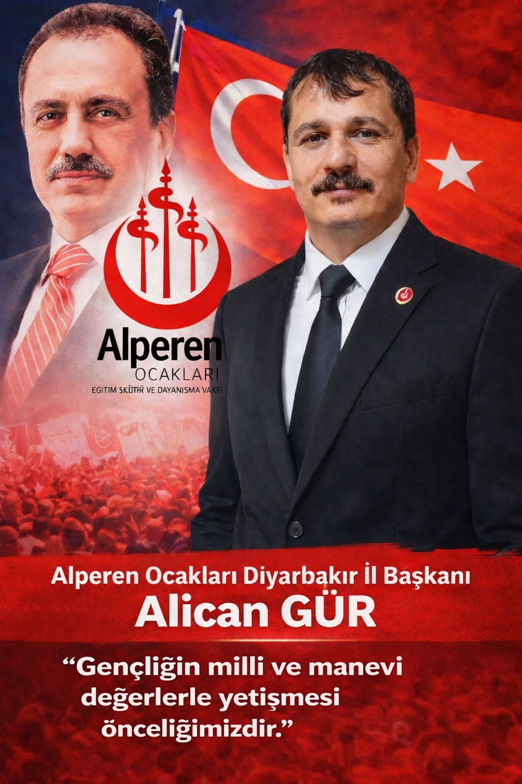 Alperen Ocakları Diyarbakır İl Başkanı Alican Gür: “Gençliği milli ve manevi değerlerle geleceğe hazırlıyoruz”
